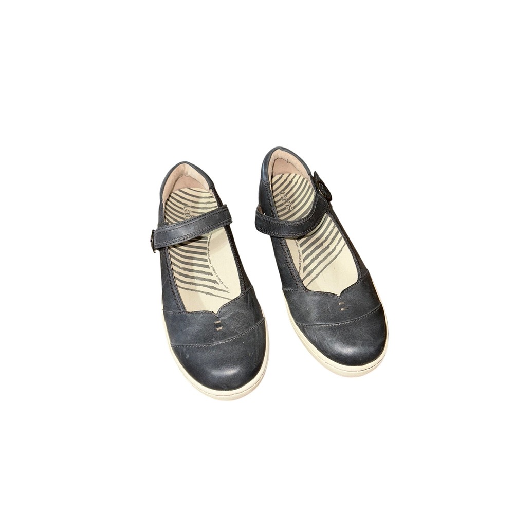 Taos FORWARD Mary Jane Flat Shoes Leather Gray Size 10